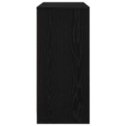 Berkfield Home Sideboard Black Oak 85x34x76 cm Engineered Wood - Size: 85 x 34 x 76 cm - thumbnail 7