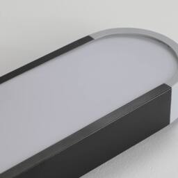 NIVOR 50cm Simple Rectangle Acrylic LED Flush Mount Ceiling Cool Light in Black - thumbnail 8