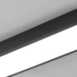 NIVOR 50cm Simple Rectangle Acrylic LED Flush Mount Ceiling Cool Light in Black - thumbnail 7