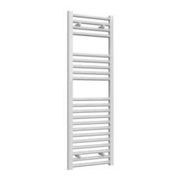 Bathroom Kingdom Diva Electric White Straight Heated Towel Rail 1200x400
