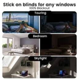 Havendro Portable Blackout Curtains - Travel Window Blind in Black - thumbnail 4