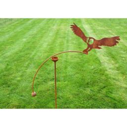 Poppyforge Owl Wind Rocker Single BM/RtR - Steel - L66 x W54 x H148.5 cm in Brown - thumbnail 1