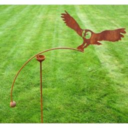 Poppyforge Owl Wind Rocker Single BM/RtR - Steel - L66 x W54 x H148.5 cm in Brown - thumbnail 2