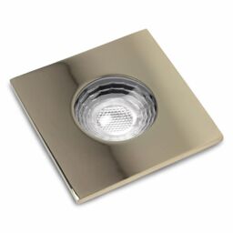 SE Home 4 PACK - Polished Brass GU10 Square Fire Rated Downlight - IP65 in Gold - thumbnail 2