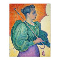 Artery8 Paul Signac Woman With An Umbrella Portrait Framed Art Picture Print - Size: A3 - thumbnail 3