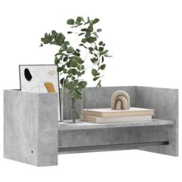 Berkfield Home Wall Shelf Concrete Grey 70.5x35x30.5 cm Engineered Wood - thumbnail 3