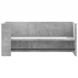 Berkfield Home Wall Shelf Concrete Grey 70.5x35x30.5 cm Engineered Wood - thumbnail 4