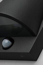 BHS Lighting Wilbur Outdoor Wall Light with Sensor in Grey - thumbnail 3
