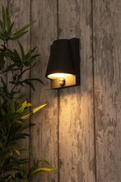 BHS Lighting Wilbur Outdoor Wall Light with Sensor in Grey - thumbnail 4
