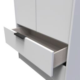 Ready Assembled 2 U Fuji 2 Door 2 Drawer Wardrobe (Ready Assembled) in Light Grey - thumbnail 6