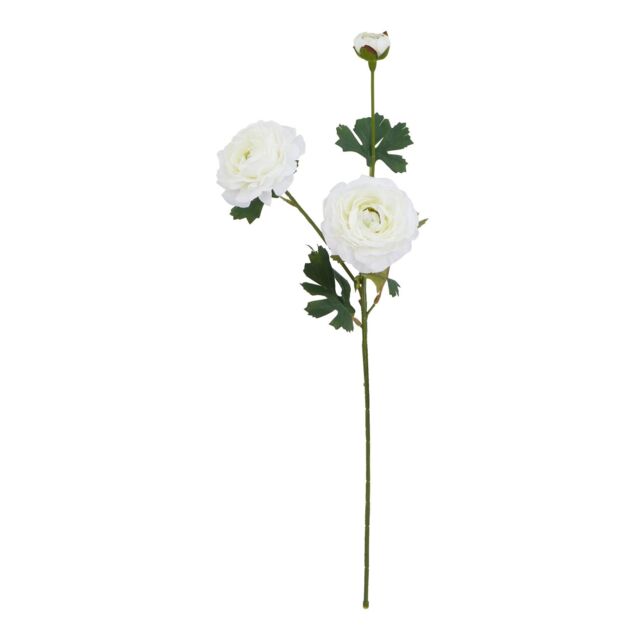 Hill Interiors The Natural Garden Collection Ranunculus Artificial Flower in White - image 1