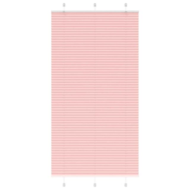 Berkfield Home Pleated Blind Pink 110x200 cm Fabric Width 109.4 cm Polyester - image 1