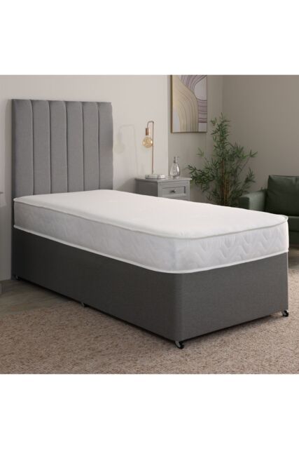 eXtreme Comfort Ltd Aloe Vera Hybrid Mattress 18cm Deep Plush Feel Breathable Cover in White - Size: Small Single - image 1
