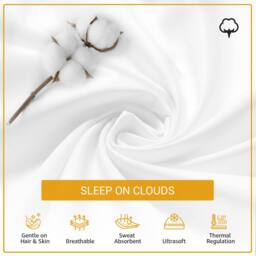 Pamposh 800 Thread Count Premium Egyptian Cotton Duvet Cover Sets Reversible in White - Size: Super King - thumbnail 4