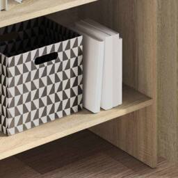 Berkfield Home Modern Book Cabinet Sonoma Oak 60x35x180 cm Engineered Wood in Light Tan - Size: 60 x 35 x 180 cm - thumbnail 1