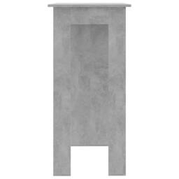 Berkfield Home Modern Bar Table with Shelf Concrete Grey 102x50x103.5 cm Enginee - thumbnail 4