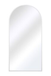 "MirrorOutlet White Metal Framed Arched Garden Wall Mirror 63"" X 31"" (160CM X 80CM) - Size: 1 Pack" - thumbnail 5