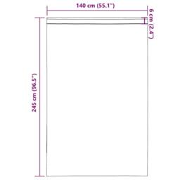 Berkfield Home Voile Curtains with Rod Pockets 2 pcs Light Pink - thumbnail 9