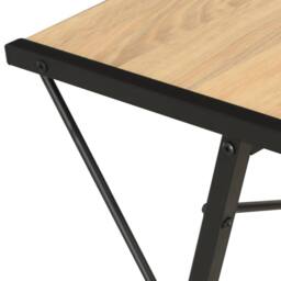 Berkfield Home Desk with Shelf Black & Oak 116x50x93 cm - Size: 116 x 50 x 93 cm - thumbnail 6