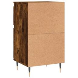 Berkfield Home Sideboard Smoked Oak 40x35x70 cm Engineered Wood in Brown - Size: 40 x 35 x 70 cm - thumbnail 8