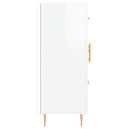 Berkfield Home Sideboard High Gloss White 69.5x34x90 cm Engineered Wood - thumbnail 7