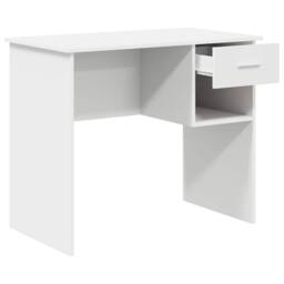 Berkfield Home White Desk with Storage White 90x49.5x75 cm Engineered wood - thumbnail 5