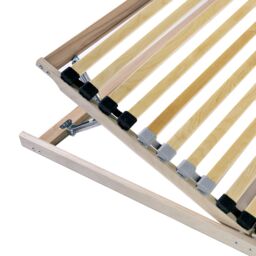 Berkfield Home Slatted Bed Base Black & Grey 90 x 190 cm Wood & Metal in Brown - thumbnail 3