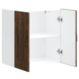 Berkfield Home Kitchen Wall Cabinet Kalmar Smoked Oak Engineered Wood in Brown - thumbnail 6