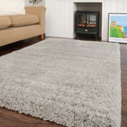 Kukoon Silver Grey Super Soft Shaggy Rug - Size: 240 cm x 330 cm - thumbnail 1
