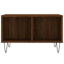 Berkfield Home Coffee Table Brown Oak 60x50x36.5 cm Engineered Wood - thumbnail 4