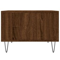 Berkfield Home Coffee Table Brown Oak 60x50x36.5 cm Engineered Wood - thumbnail 5