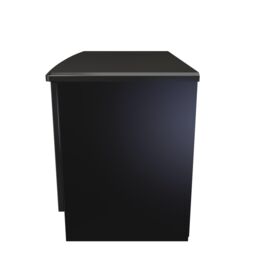 Ready Assembled 2 U Harrow Compact 2 Door TV & Media Unit (Ready Assembled) in Black - thumbnail 2