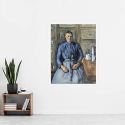 "Artery8 Woman with a Coffeepot Portrait Paul Cezanne Wall Art Poster Print - Size: W12"" x H16""" - thumbnail 4