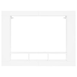 Berkfield Home TV Cabinet White 152x22x113 cm Engineered Wood - Size: 152 x 22 x 113 cm - thumbnail 4