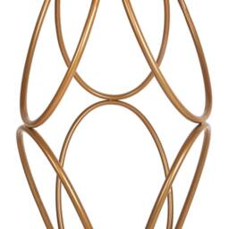 Wyld and Coco Gold Metal Coat Stand 160cm - Freestanding Industrial Jacket Rack - thumbnail 5