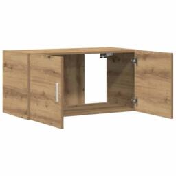 Berkfield Home Wall Cabinet Artisan Oak 80x39x40 cm Engineered Wood in Brown - Size: 80 x 39 x 40 cm - thumbnail 5