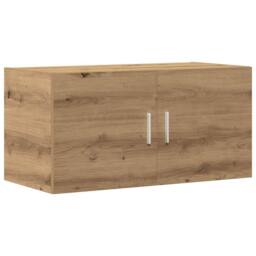 Berkfield Home Wall Cabinet Artisan Oak 80x39x40 cm Engineered Wood in Brown - Size: 80 x 39 x 40 cm - thumbnail 1