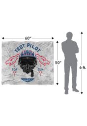 Top Gun: Maverick Test Pilot Silky Touch Super Soft Throw Blanket 152 X 127 cm in White - thumbnail 5