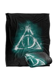 Warner Brothers Harry Potter Geometric Deathly Hallows Blanket 152 x 127 cm in White - thumbnail 2
