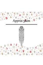 VFM e-Store Christmas Tree Decoration Glitter Xmas Fern Ornament X 1 58cm Silver - thumbnail 2