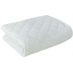 Gr8 Home Anti Allergy Quilted Mattress Protector Bed Sheet Cover Topper in White - Size: Double - thumbnail 1