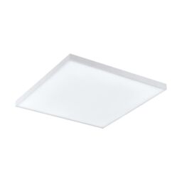 Loops 300mm Modern Sleek Ceiling Light White Slim Square Low Profile 11W LED 4000K - thumbnail 1