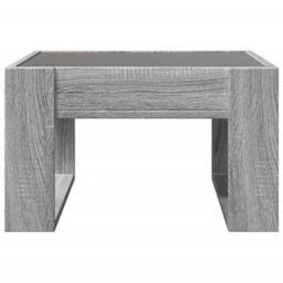 Berkfield Home Decorative Coffee Table with Infinity LED Grey Sonoma 50x53x30 cm - Size: 50 x 53 x 30 cm - thumbnail 7