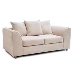 Abakus Direct Jumbo Grid 2 Seater Sofa with Cushions in Grey, Beige or Green - thumbnail 2