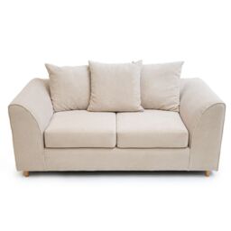 Abakus Direct Jumbo Grid 2 Seater Sofa with Cushions in Grey, Beige or Green - thumbnail 4