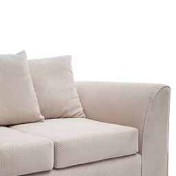 Abakus Direct Jumbo Grid 2 Seater Sofa with Cushions in Grey, Beige or Green - thumbnail 6