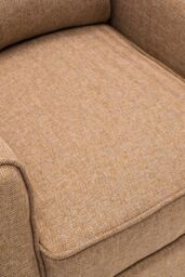More4Homes Eaton Wing Back Fireside Herringbone Fabric Pushback Recliner Chair in Cream - thumbnail 5