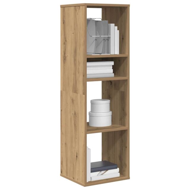 Berkfield Home Book Cabinet Artisan Oak 34x31x112 cm Engineered Wood in Brown - Size: 34 x 31 x 112 cm - image 1
