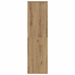 Berkfield Home Book Cabinet Artisan Oak 34x31x112 cm Engineered Wood in Brown - Size: 34 x 31 x 112 cm - thumbnail 5