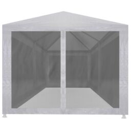 Berkfield Home Party Tent with 6 Mesh Sidewalls 6x3 m in White - thumbnail 2